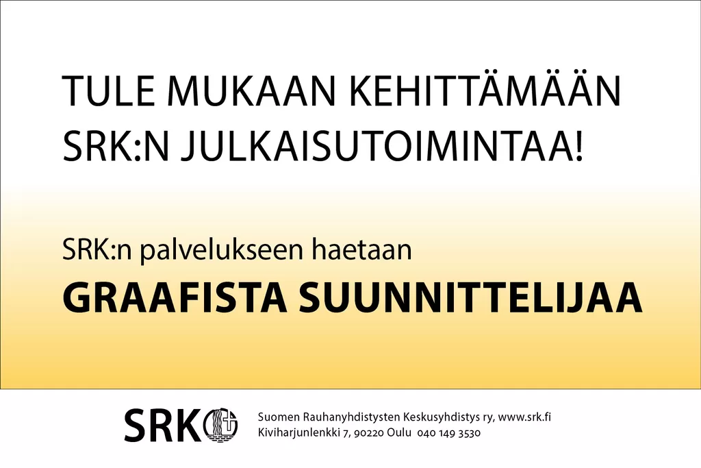 Graafinen suunnittelija, tule meille! | Päivämies